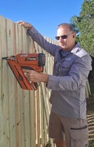 Installing a new Paling Fence near Varsity Lakes
