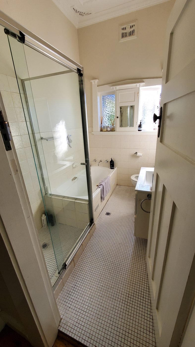 Step 1: the original bathroom before renovation