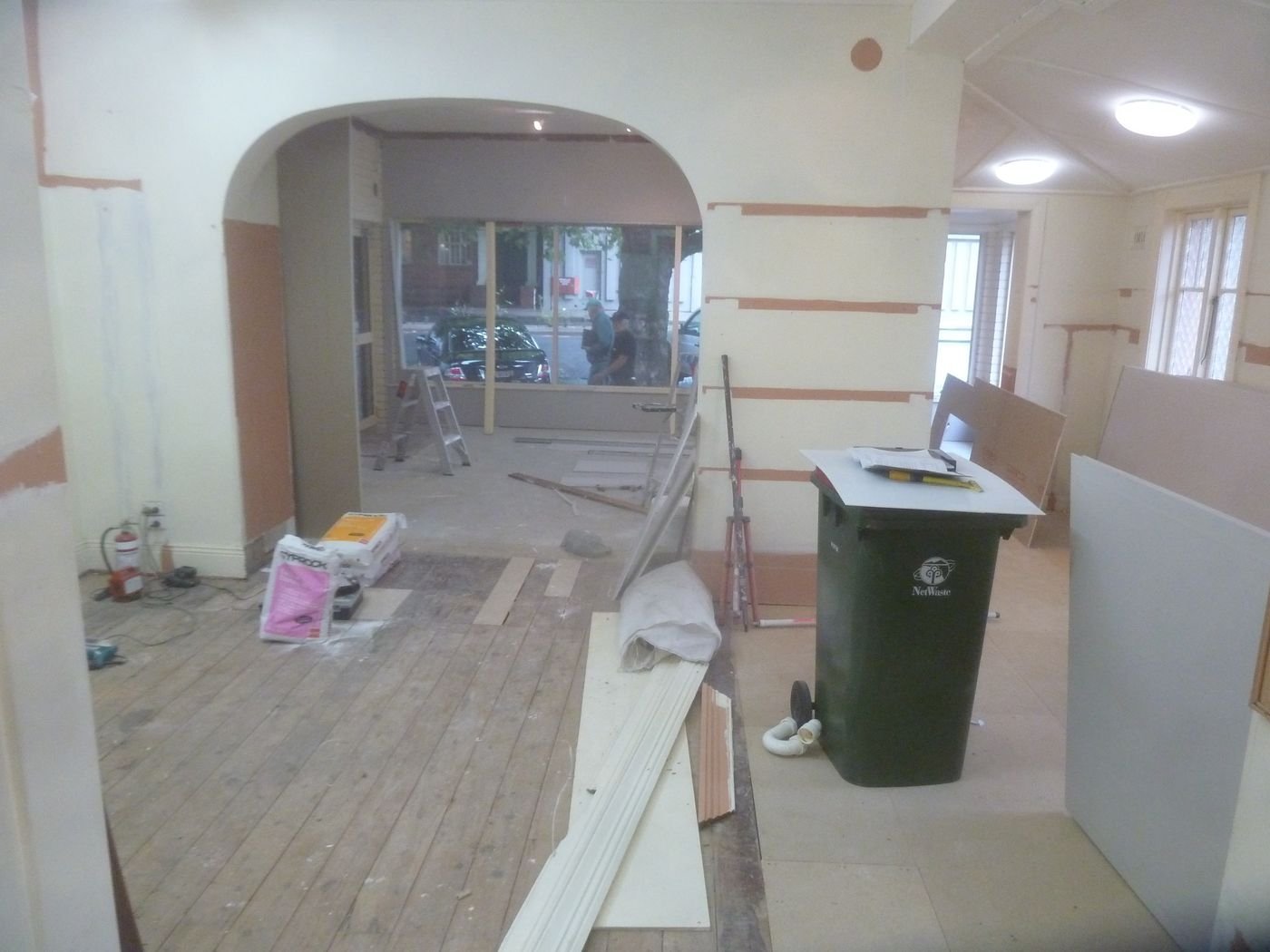 Before: living area renovation