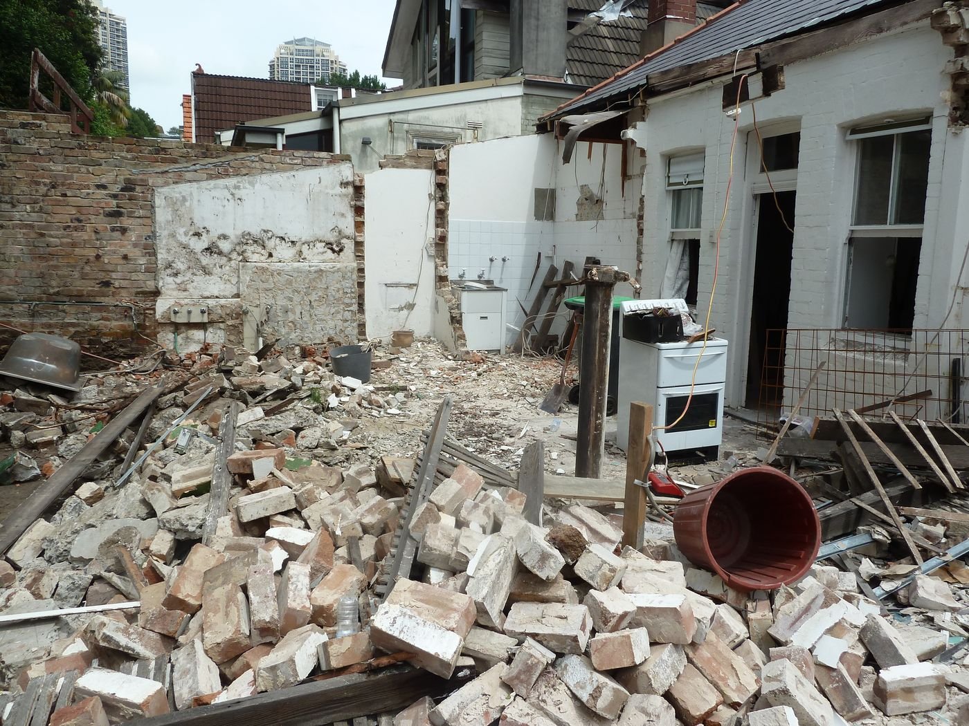 Before: rear extension & new kitchen